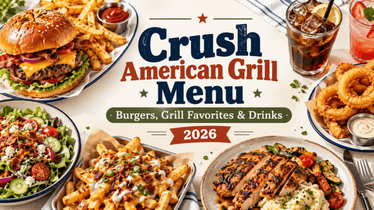 Crush American Grill Menu With Prices (2026): Las Vegas Pizza, Steaks & More