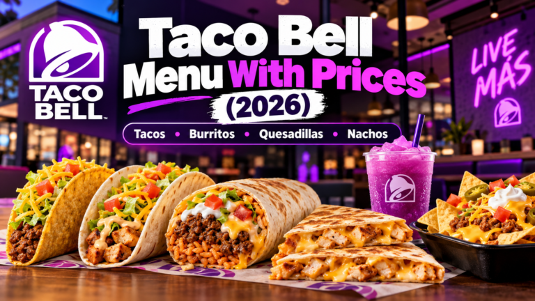 Taco Bell Menu With Prices (2026): Tacos, Burritos, Breakfast & More