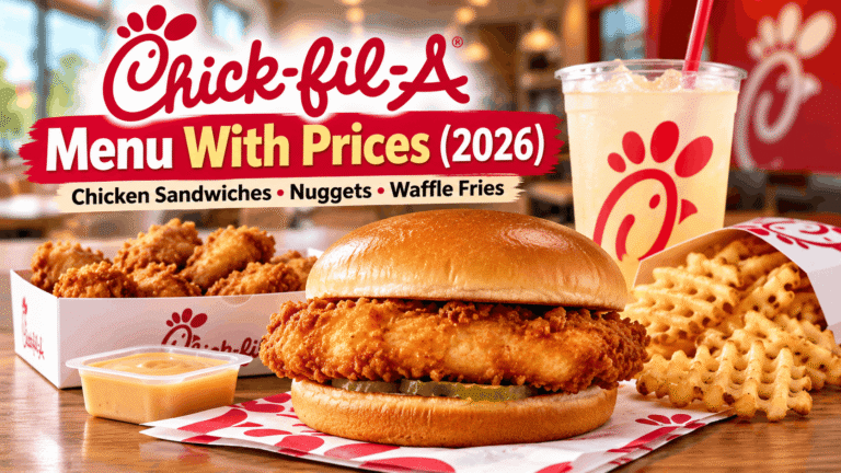Chick-fil-A Menu With Prices (2026): Chicken Sandwiches, Breakfast, Meals and More