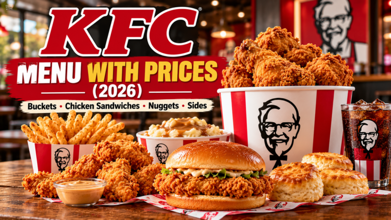 Kentucky Fried Chicken Menu With Prices (2026): KFC Buckets, Combos, Sides & Deals